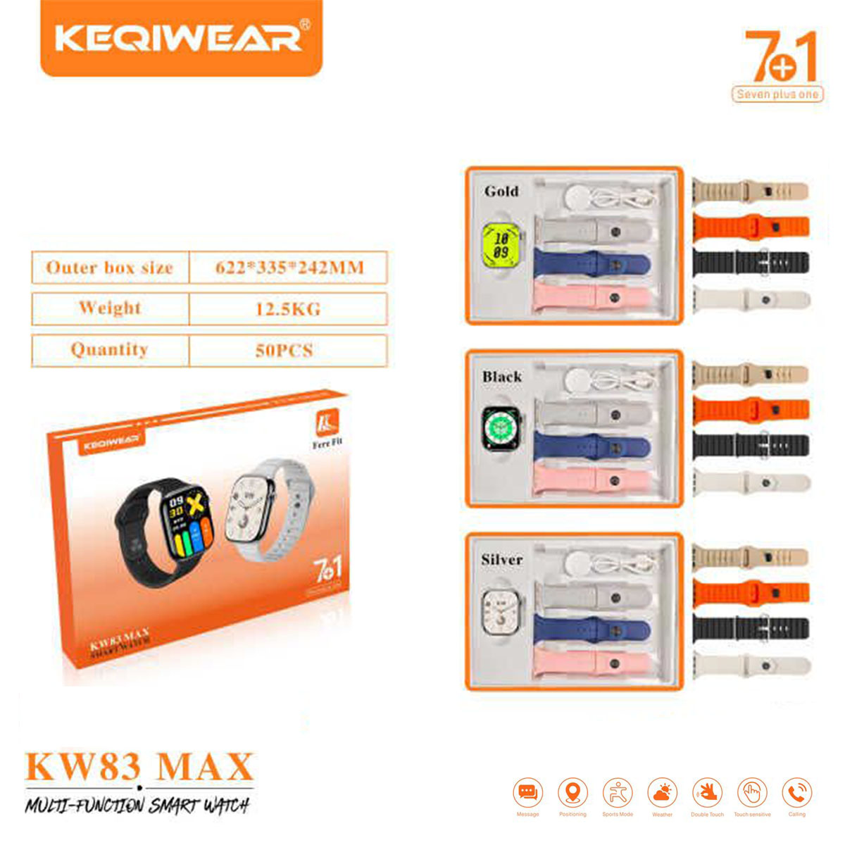 ساعت هوشمند kw83 Max