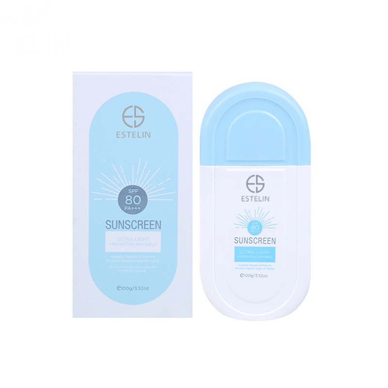 استلین کرم ضد آفتاب استلین آبی SPF80 بی رنگ حجم 100 میلی لیتر