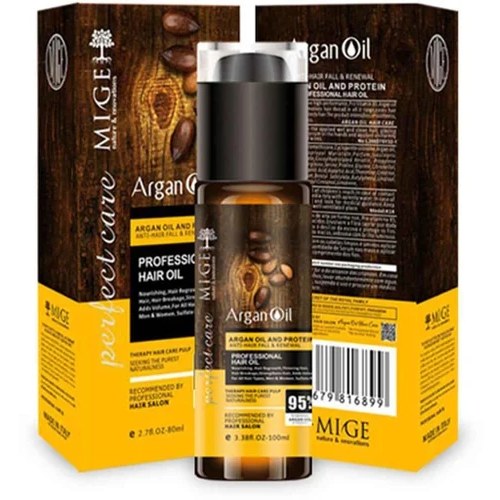 روغن مو آرگان حجم ۱۰۰ میلی لیتر بدون سولفات